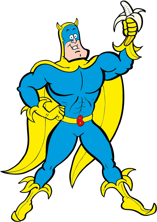 Banana Man Cartoon (592x763)