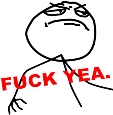 Fuck*yeah - Fuck Yeah Meme Png (400x400)