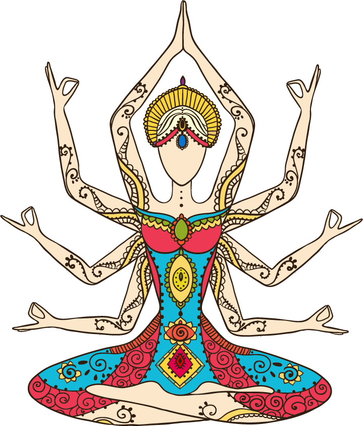 Chakras - Chakra Tattoo Vorlage (719x843)
