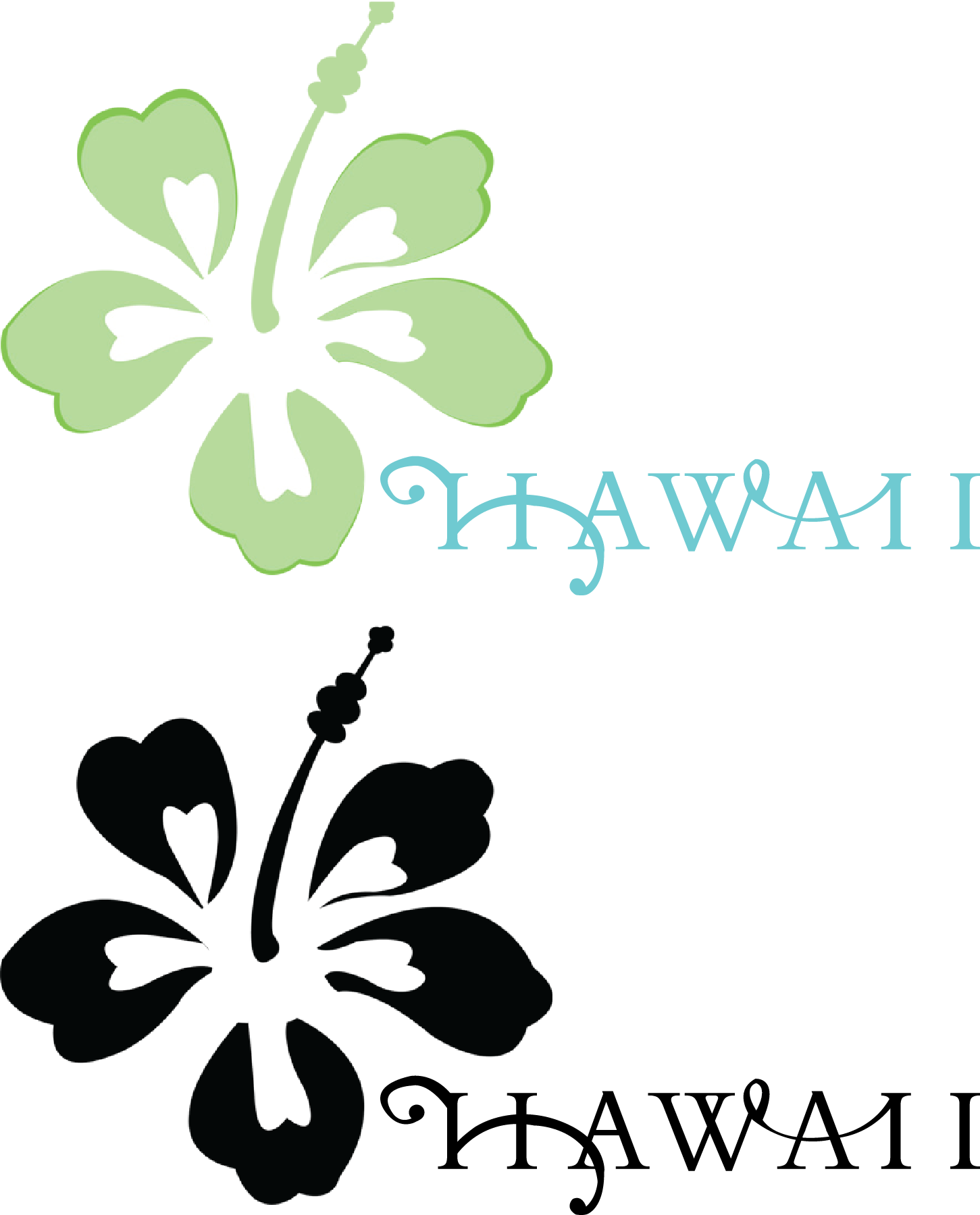 Na Logo Vector Related Keywords Long Tail - Hibiscus (1451x1800)