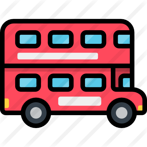 Double Decker Free Icon - Double-decker Bus (512x512)