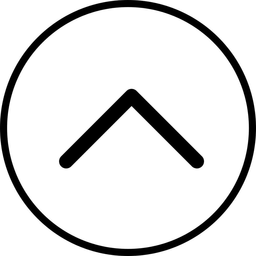 Up Arrow Comments - Circle (980x980)