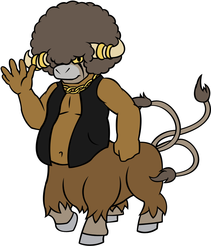 Clay The Boufallant Taurous Centaur - Cartoon (724x835)