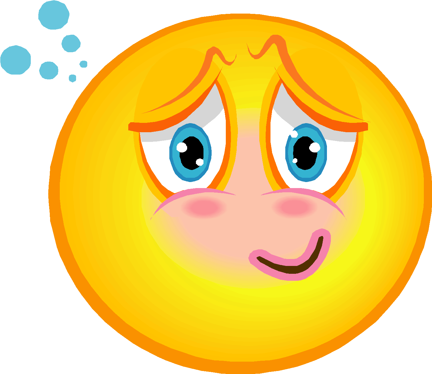 Avergonzado- Embarrassed - Embarrassed Face Clip Art (1440x1248)