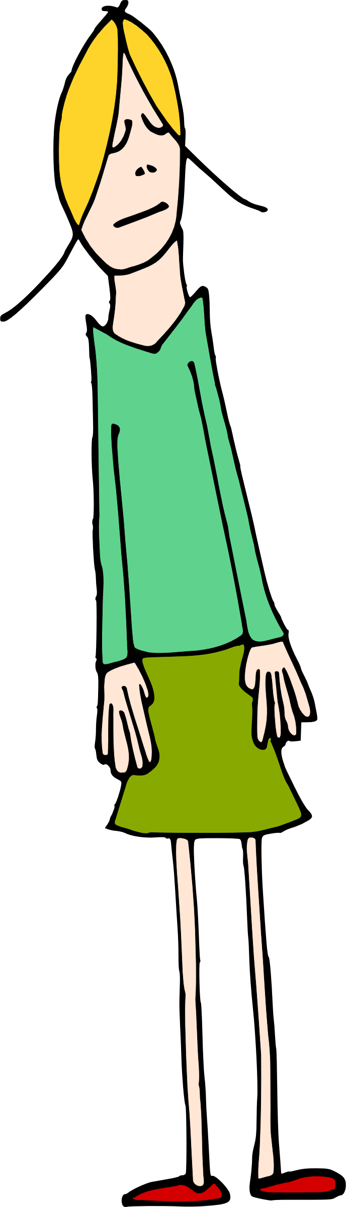 Big Image - Girl Clipart (688x2400)