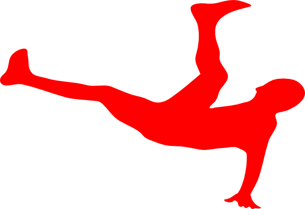Person Falling Clip Art (600x411)