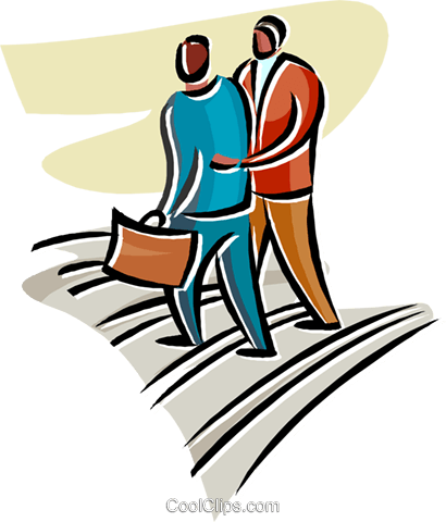 Conversation While Walking Royalty Free Vector Clip - Conversation While Walking Royalty Free Vector Clip (410x480)