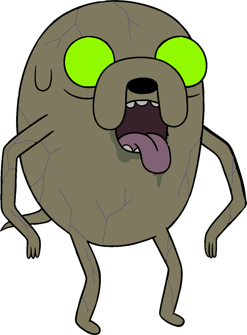 Zombie Jake - Adventure Time (1050x1425)