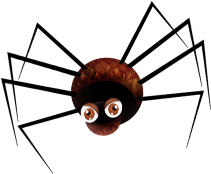Halloween Clipart - Паук Клипарт На Прозрачном Фоне (500x408)