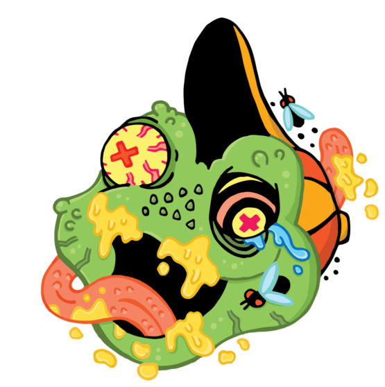 Smacky Honey Frog - Uppermind Ink (595x595)