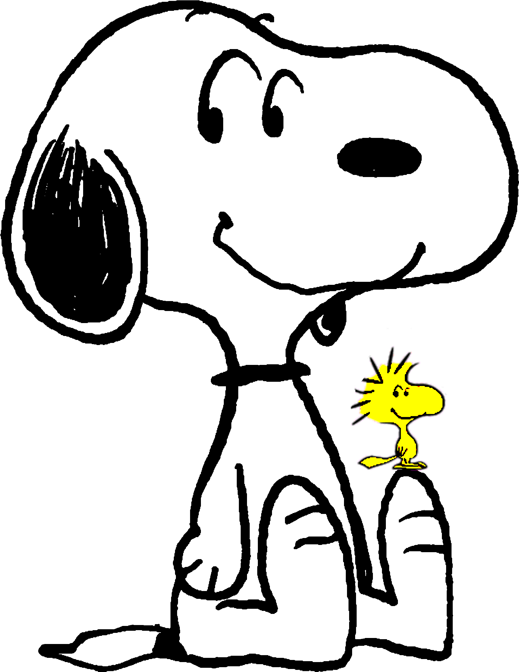 Coloring Pages Snoopy (2168x2259)