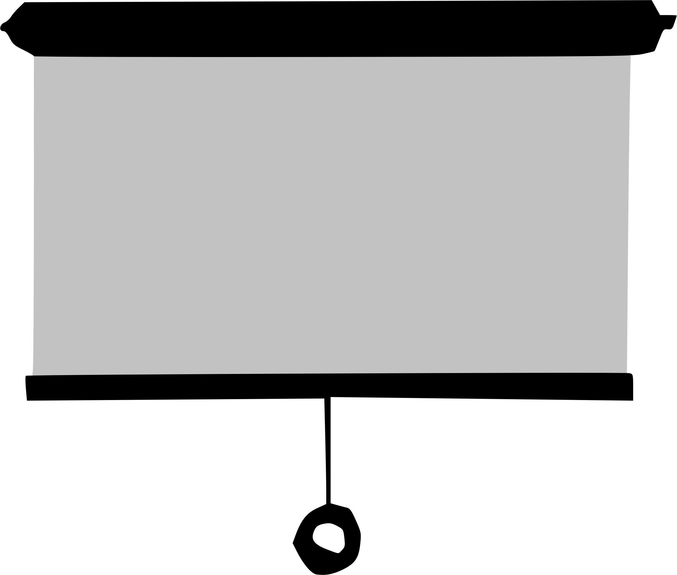 Screen Clipart Projector Screen - Projector Screen Vector Png (2256x1916)