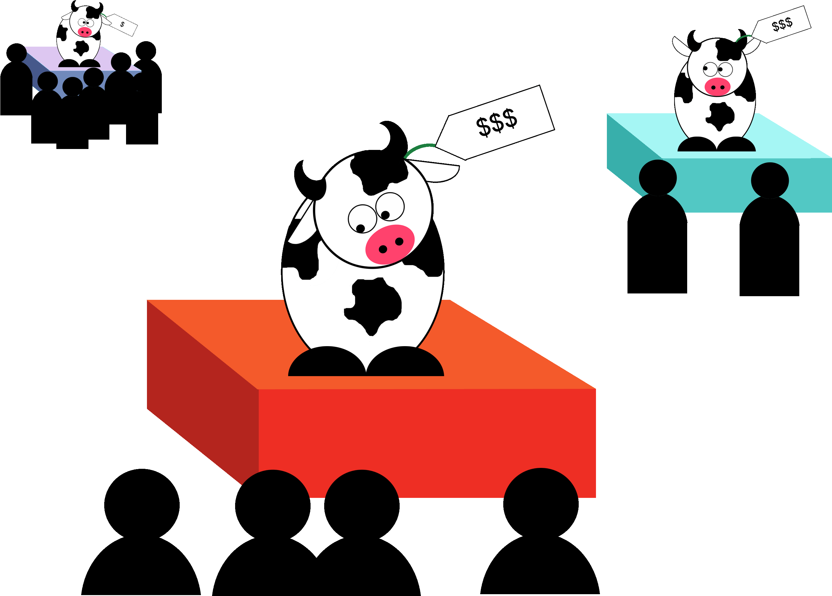 Old Fashioned Tv Square - Cattle (3300x2550)