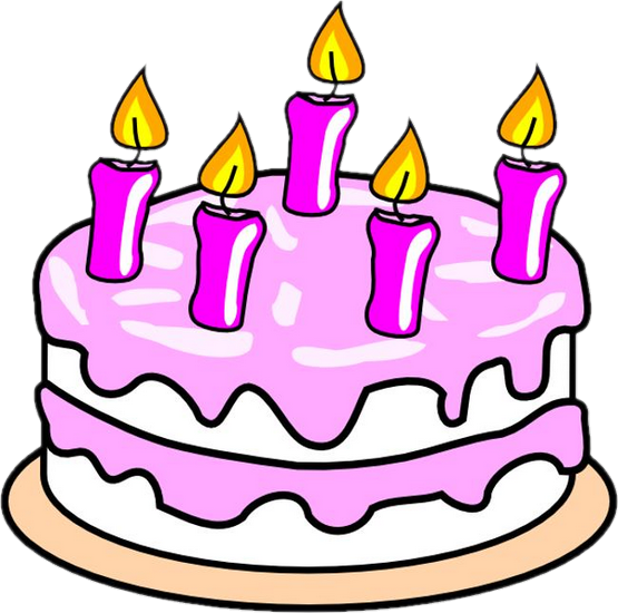 Cake Drawing With Color (555x550)