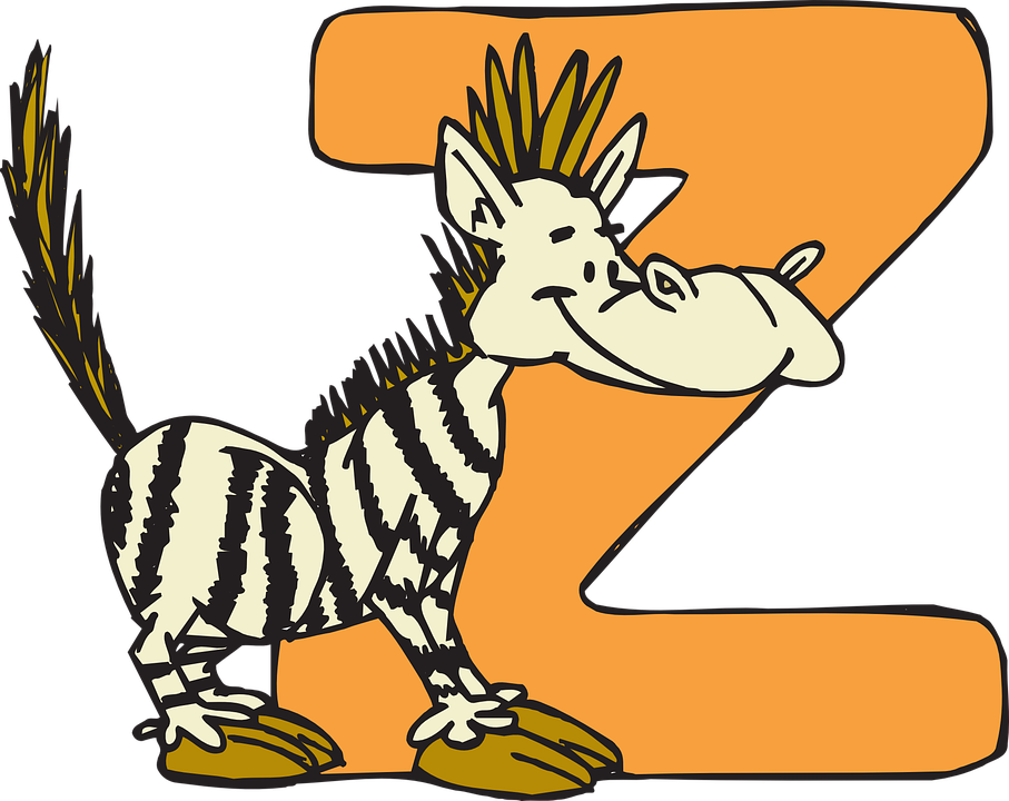 Animal Z Clip Art At Clker - Letters Of The Alphabet (907x720)