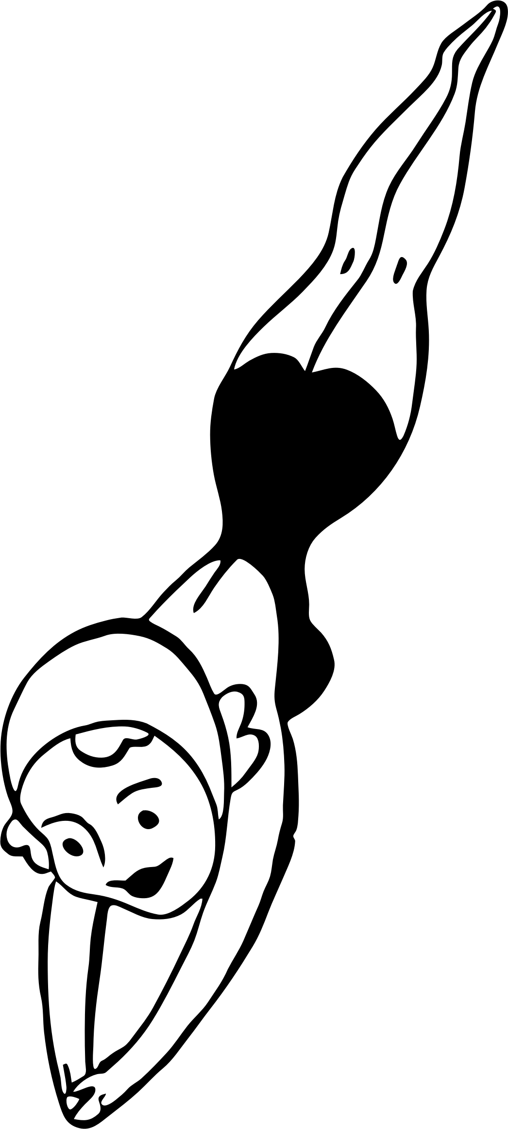 Big Image - Diving Black And White (1046x2323)