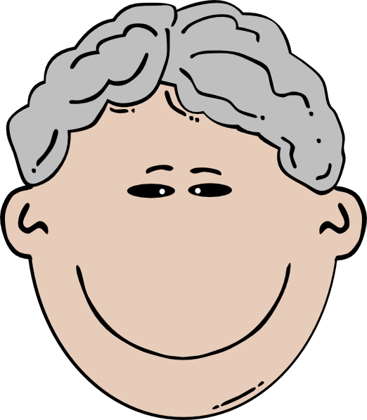 Cartoon Face With Mustache (522x597)