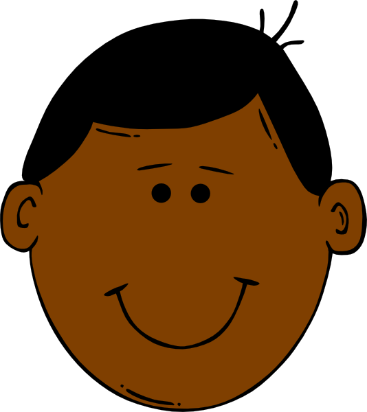 Cartoon Man Face (534x600)