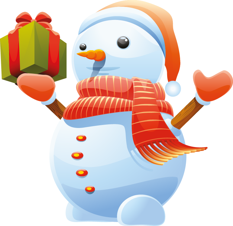 3d Cute Snowman Vector Art - Vector Graphics (771x747)