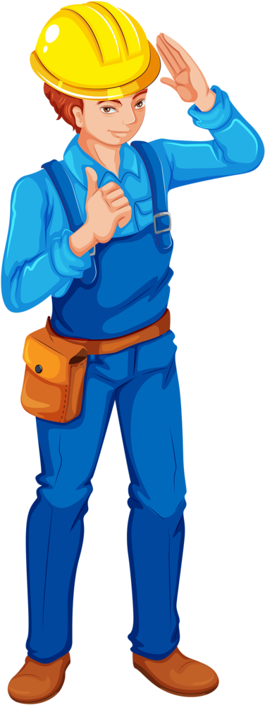 Craft - Electrical Engineer Cartoon Clip Art (406x1024)