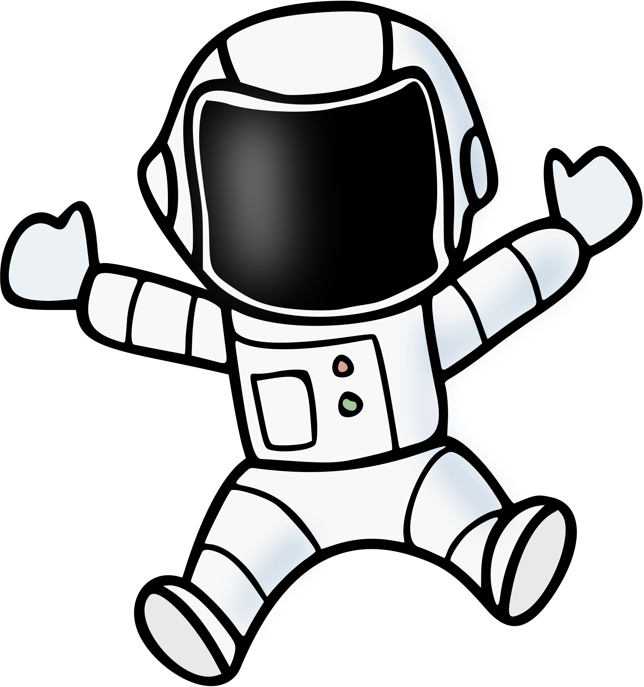 Big Image - Space Suit Clipart (2251x2400)
