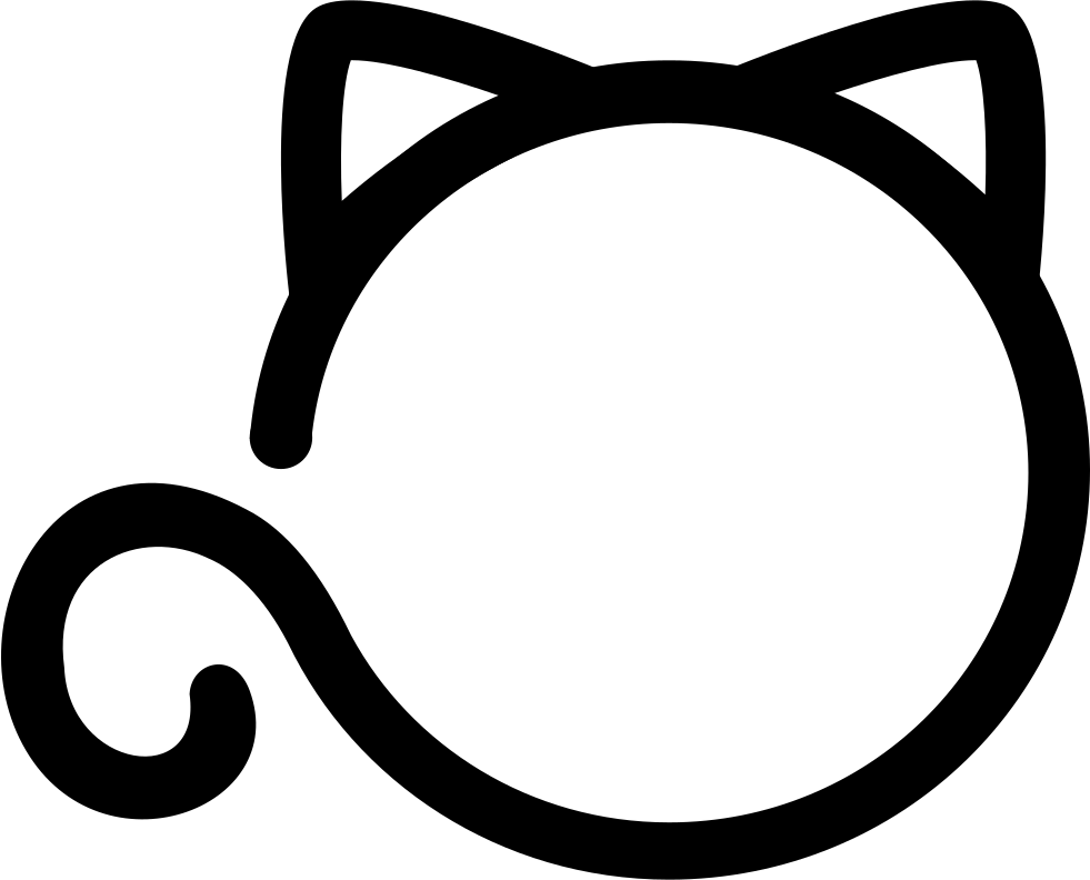 Png File - Cat Icon Transparent Background (981x792)