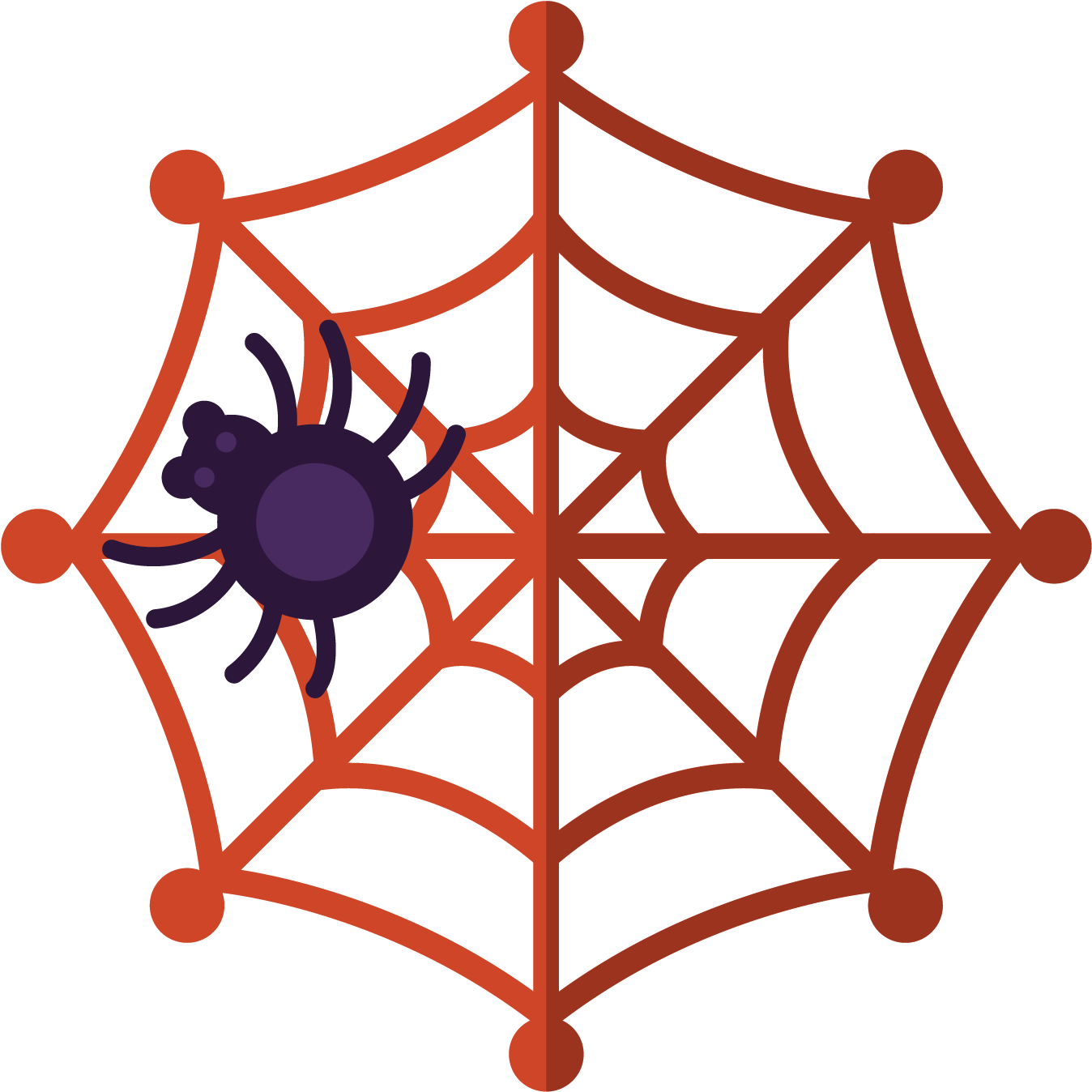 Free Spider Web Clipart Junction - Simple Spider Web Clipart (1500x1500)