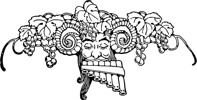 Medium Image - Line Art Pan God (764x388)
