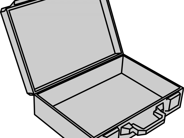 Suitcase Clipart Empty - Open Empty Suitcase Clipart (640x480)