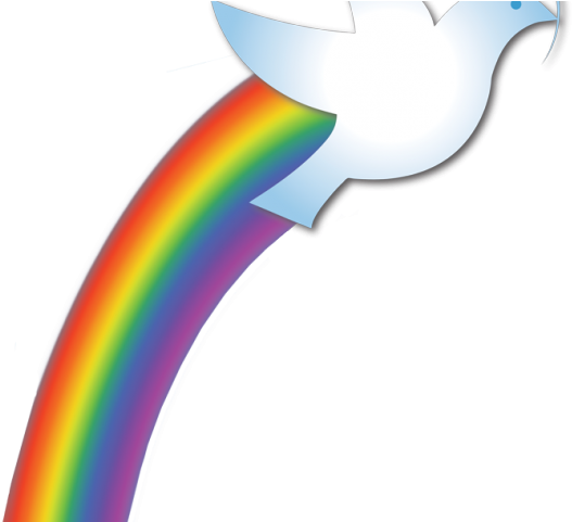 Dove Clipart Rainbow - Rainbow (640x480)
