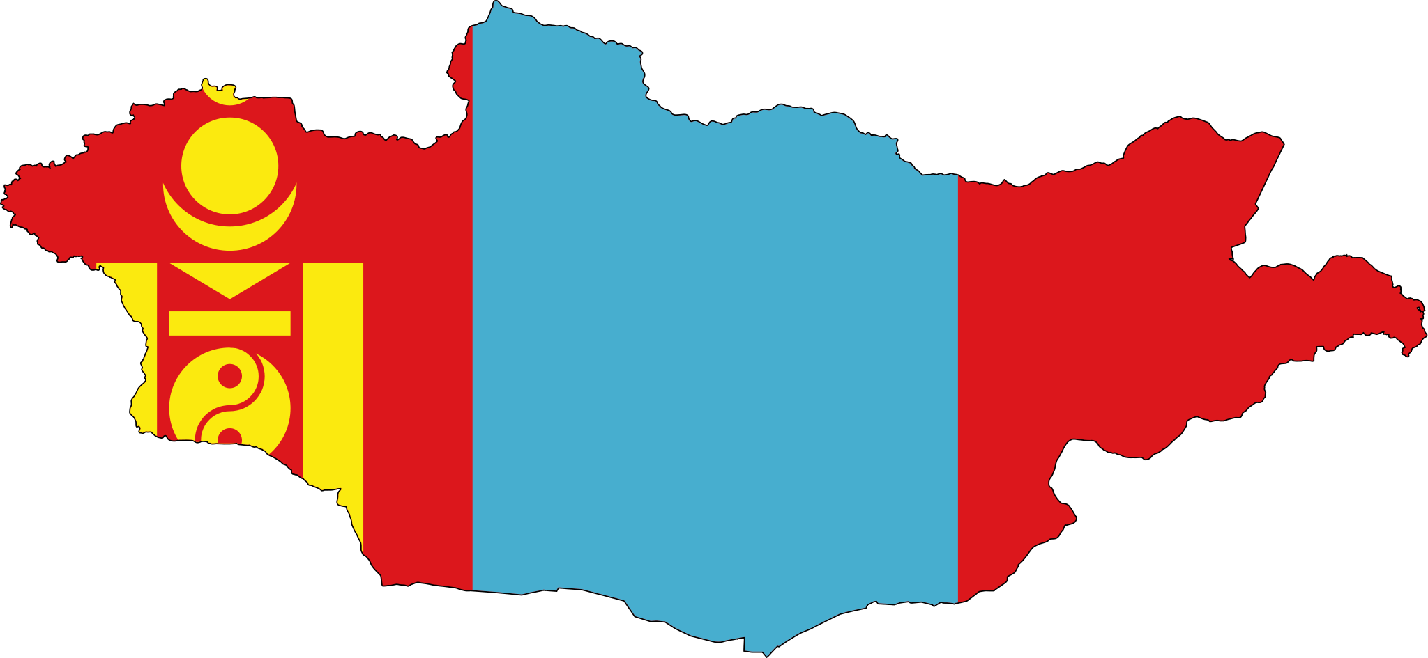 Mongolia Flag Map (2048x945)