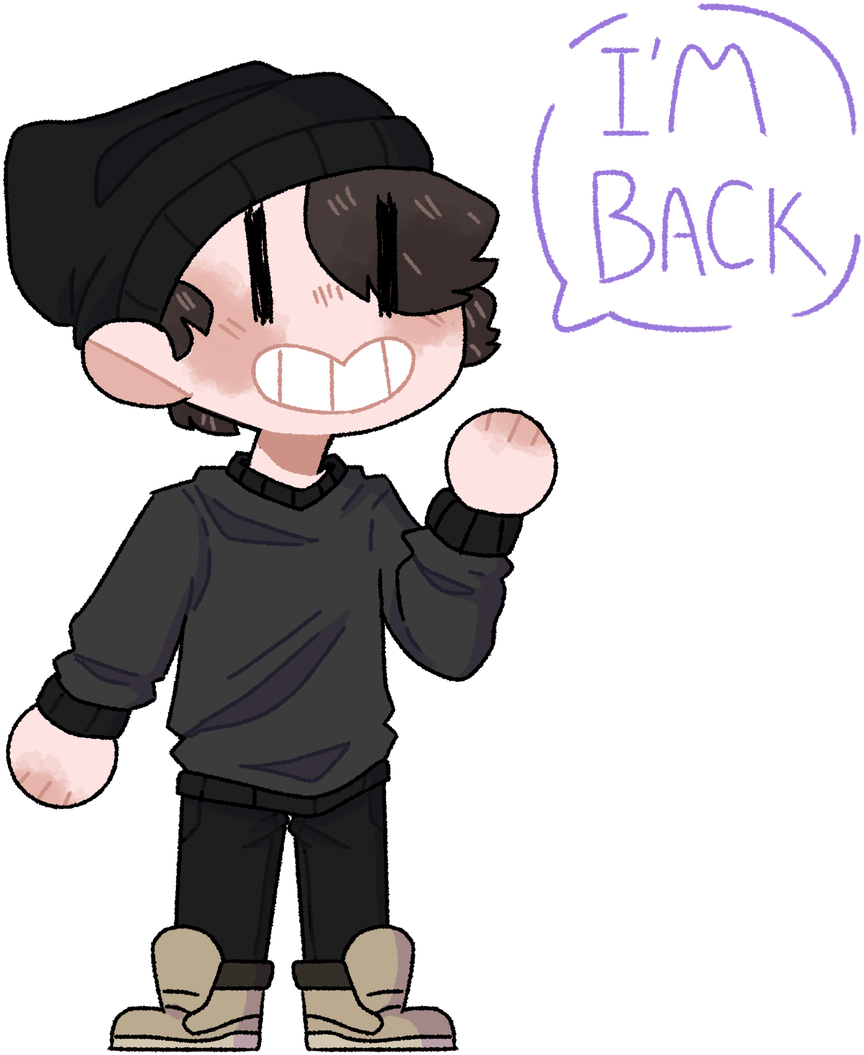 Yikes Im Back By Dead On Monday - Cartoon (1024x1160)