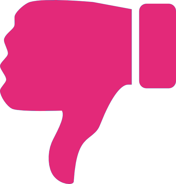 50% 3 Votes - Red Thumb Down Png (570x597)