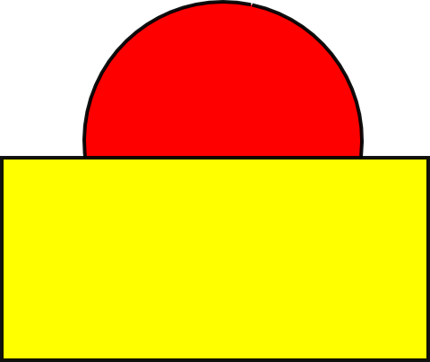 Select Both The Circle And The Rectangle - Circle (480x404)