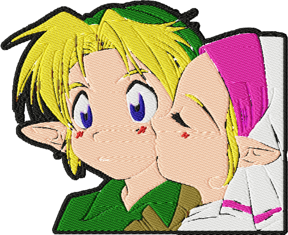Zelda Embroidered 4 By Copper70 - Cartoon (990x807)