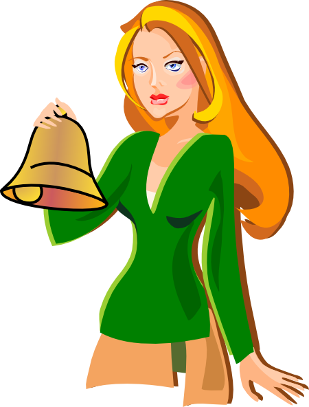 Girl With Bell (450x592)