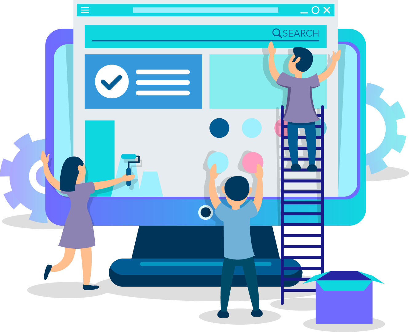 Website Design & Development - Web Development Related Png (1330x1080)