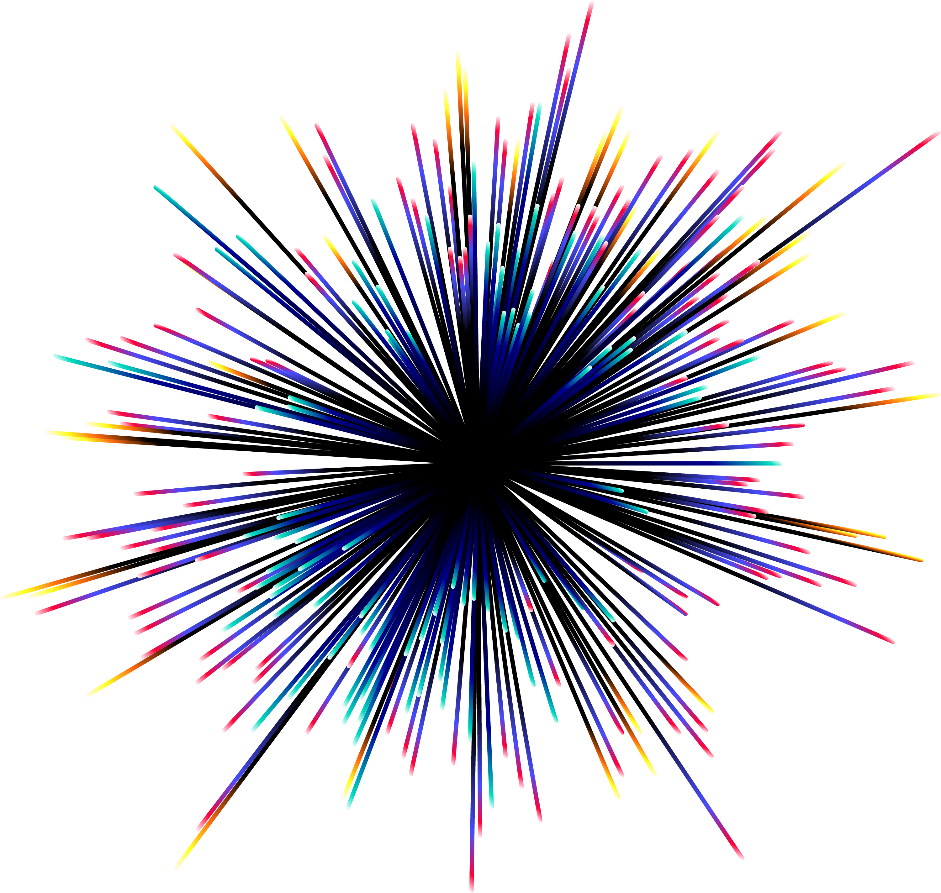 Graphic Colorful Pattern Effect Elements Design Light - Colorful Light Rays Png (3001x2849)