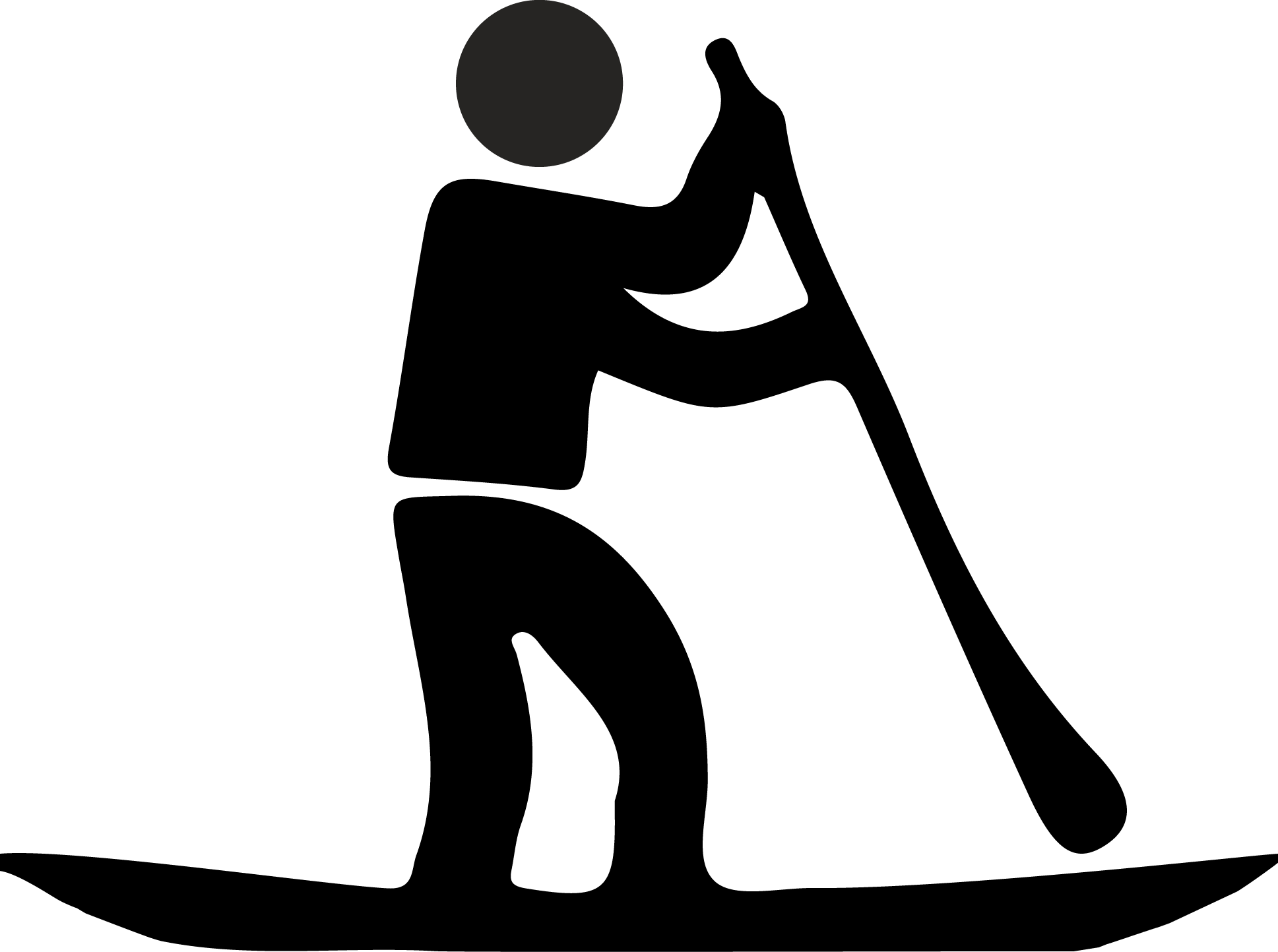 Sup - Stand Up Paddle Board Symbol (1937x1443)