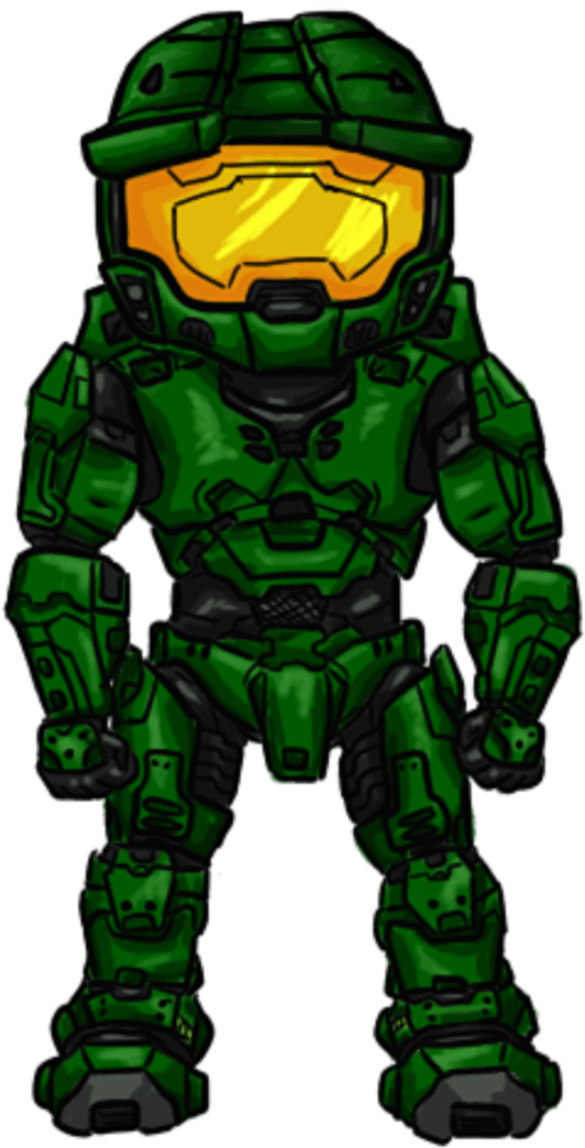 Chibi Halo Master Chief - Master Chief Clip Art (1024x1365)