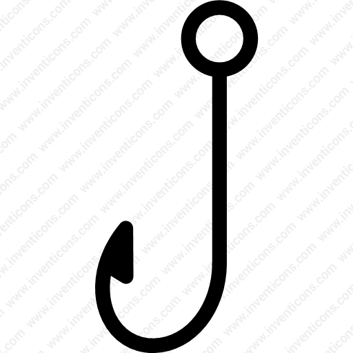 Fishing Hook - Circle (512x512)