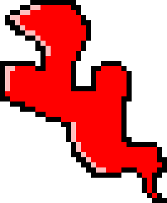 Bloodsplatter - Shy Guy Pixel Art Transparent (330x400)