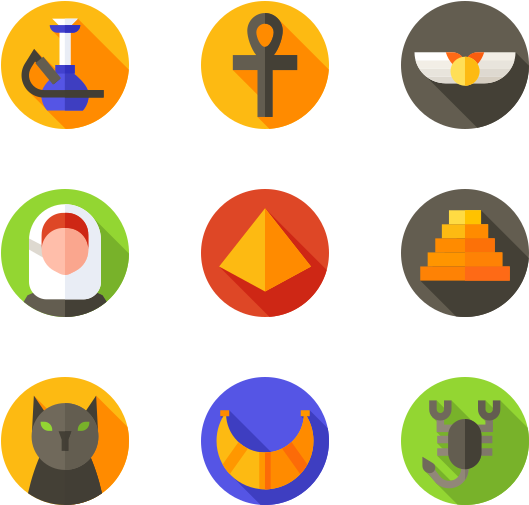 Egypt - Retro Icon (600x564)