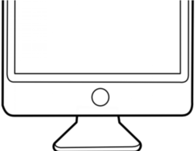 Pc Clipart Outline - Display Device (640x480)