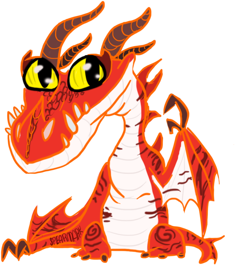 Chibi Hookfang By Spearmark - Baby Hookfang Drawing (894x894)
