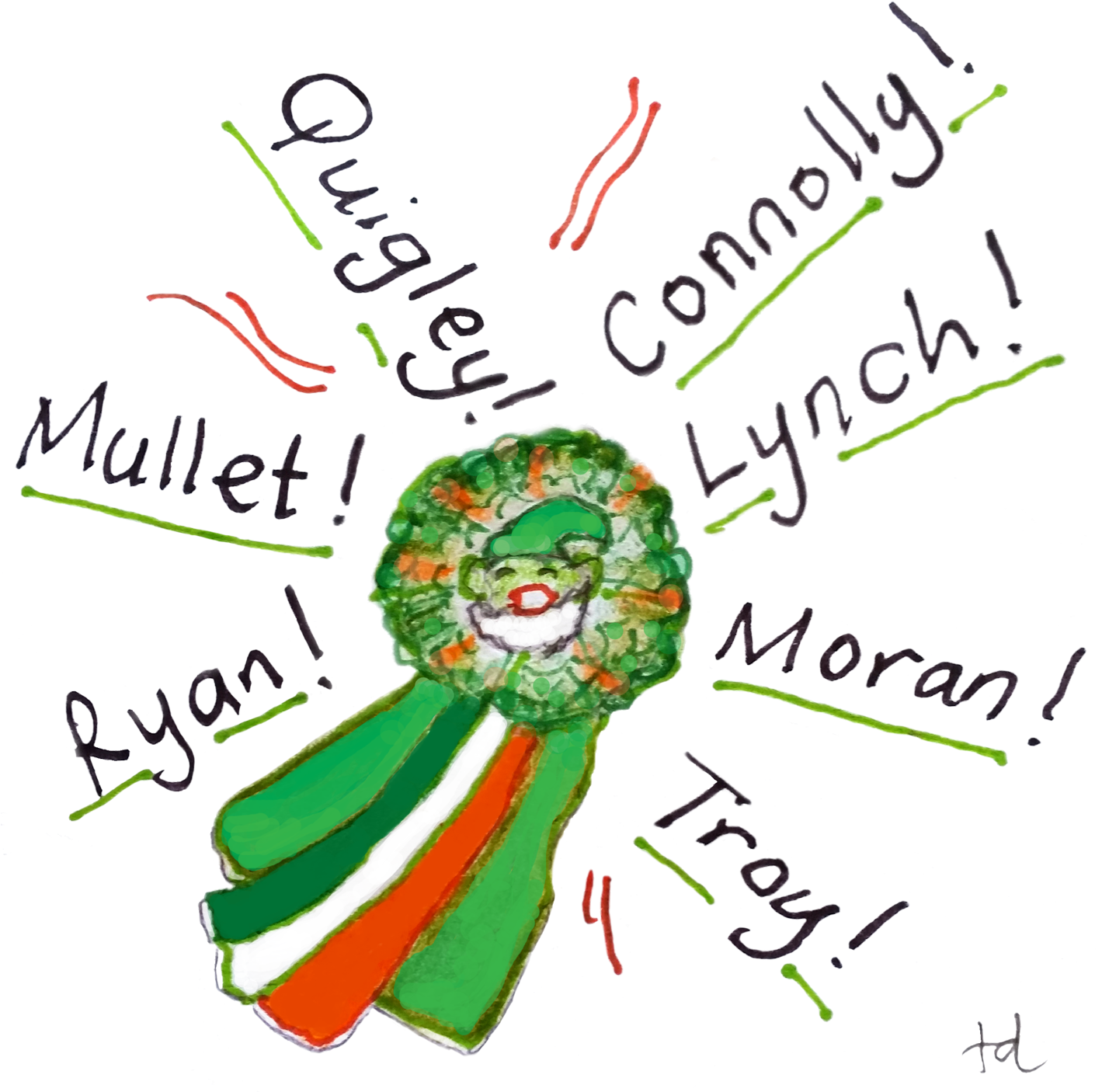 Luminous, Squealing Rosettes - Illustration (1418x1413)