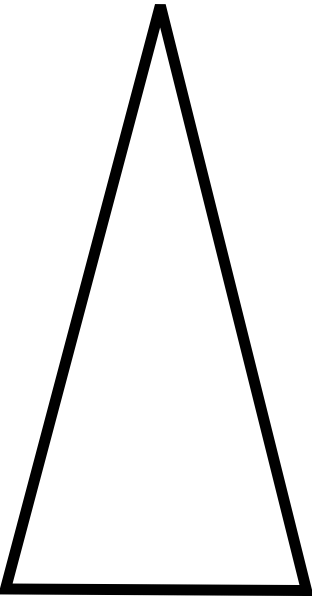 White Triangle Png (312x596)
