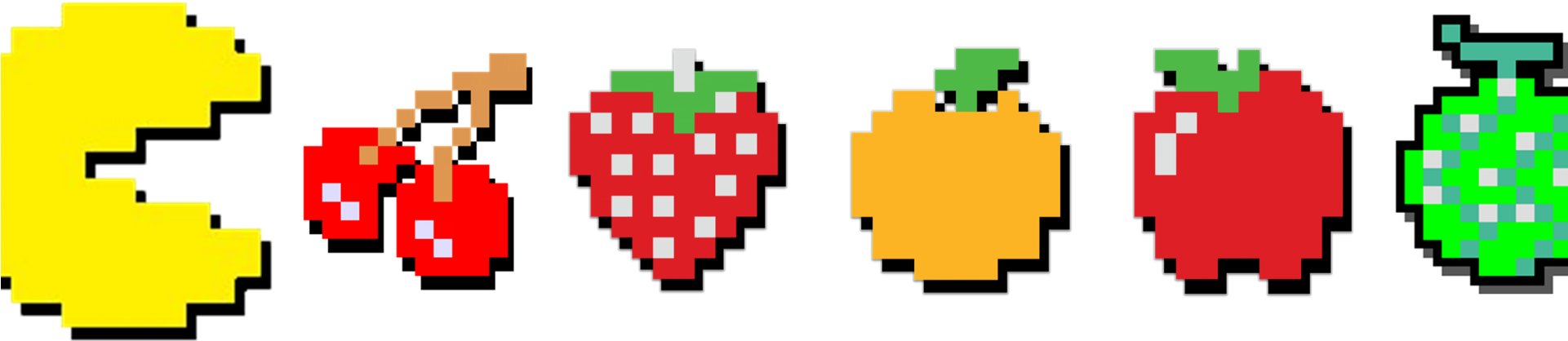 1920 X 500 93 - Pacman Fruit Transparent (1920x500)