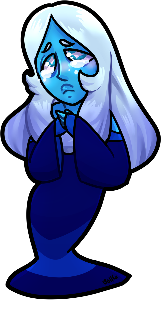 Blue Diamond Chibi By Biittle On Deviantart - Cartoon (1024x1448)