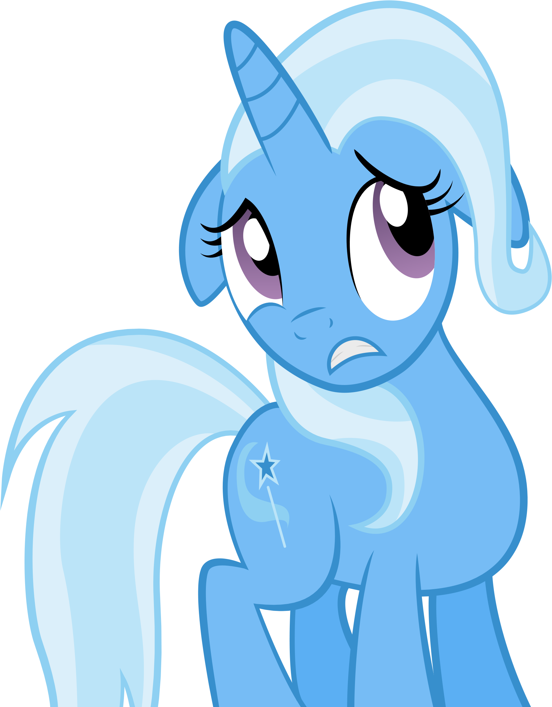 Trixie By Spellboundcanvas On Deviantart - Mlp Trixie Scared Vector (1883x2444)